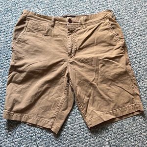 American Eagle Next Level Flex Khaki shorts